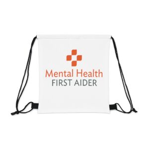Mental Health First Aider Outdoor Drawstring Bag